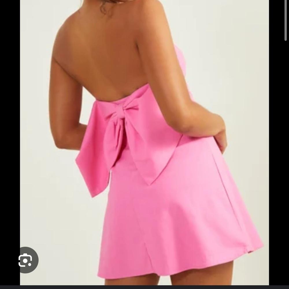 Altard State Lila Bow strapless mini dress